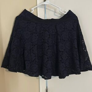 Junior’s Navy Hollister Lace Skirt